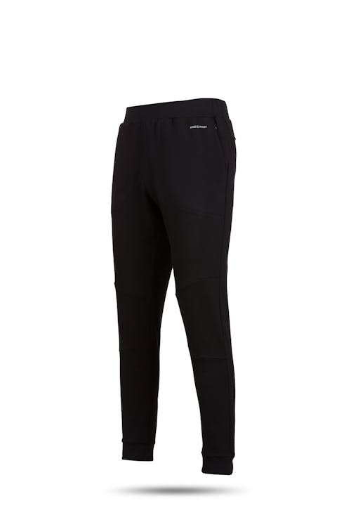 Sweatpants With Ribbed and Zipper on the Knee 