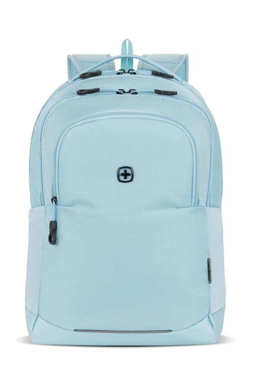 Swissgear 1006 16 inch Laptop Backpack - Light Blue Dual side elastic mesh water bottle pockets