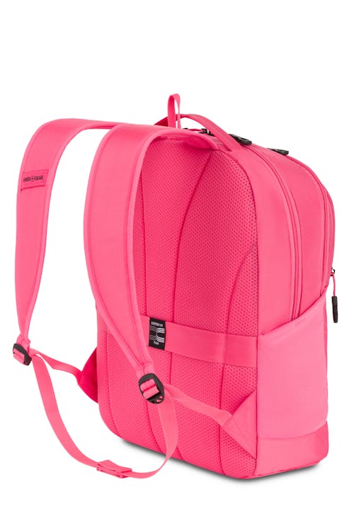 Swissgear 1006 16 inch Laptop Backpack - Pink Padded, contoured, and adjustable shoulder straps for maximum comfort