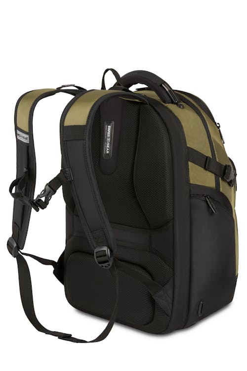 Swissgear 1021 17 inch Laptop Backpack - Ergonomically contoured, padded shoulder straps with built-in suspension, fully adjustable waist/sternum strap, and breathable mesh fabric