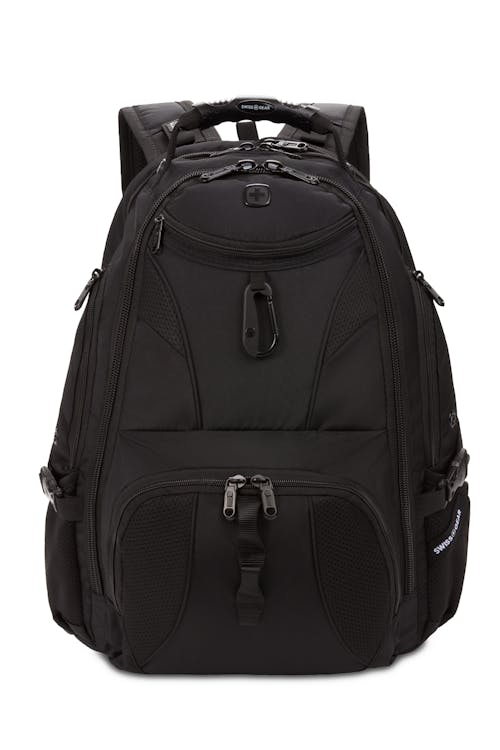 Swissgear 1900 Black Series ScanSmart Laptop Backpack Quick-access, front zippered pocket