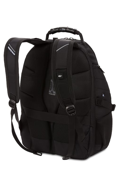Swissgear 1900 BlackedOut ScanSmart Laptop Backpack  Ergonomically contoured, padded shoulder straps