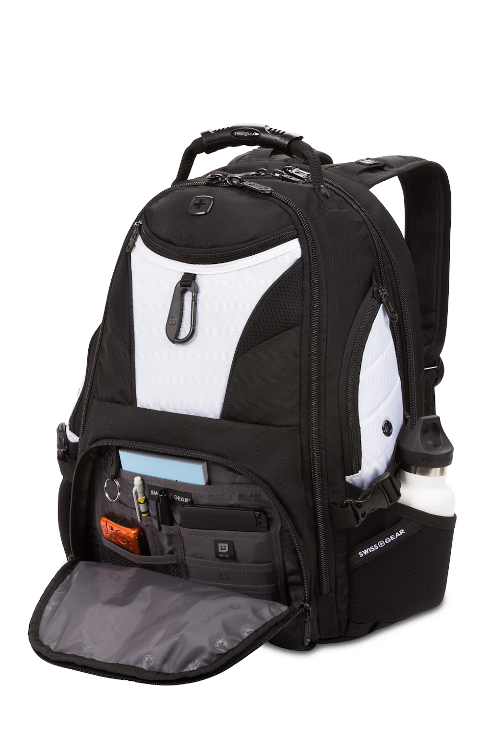 Swissgear 1900 Black Series ScanSmart Laptop Backpack Black/White