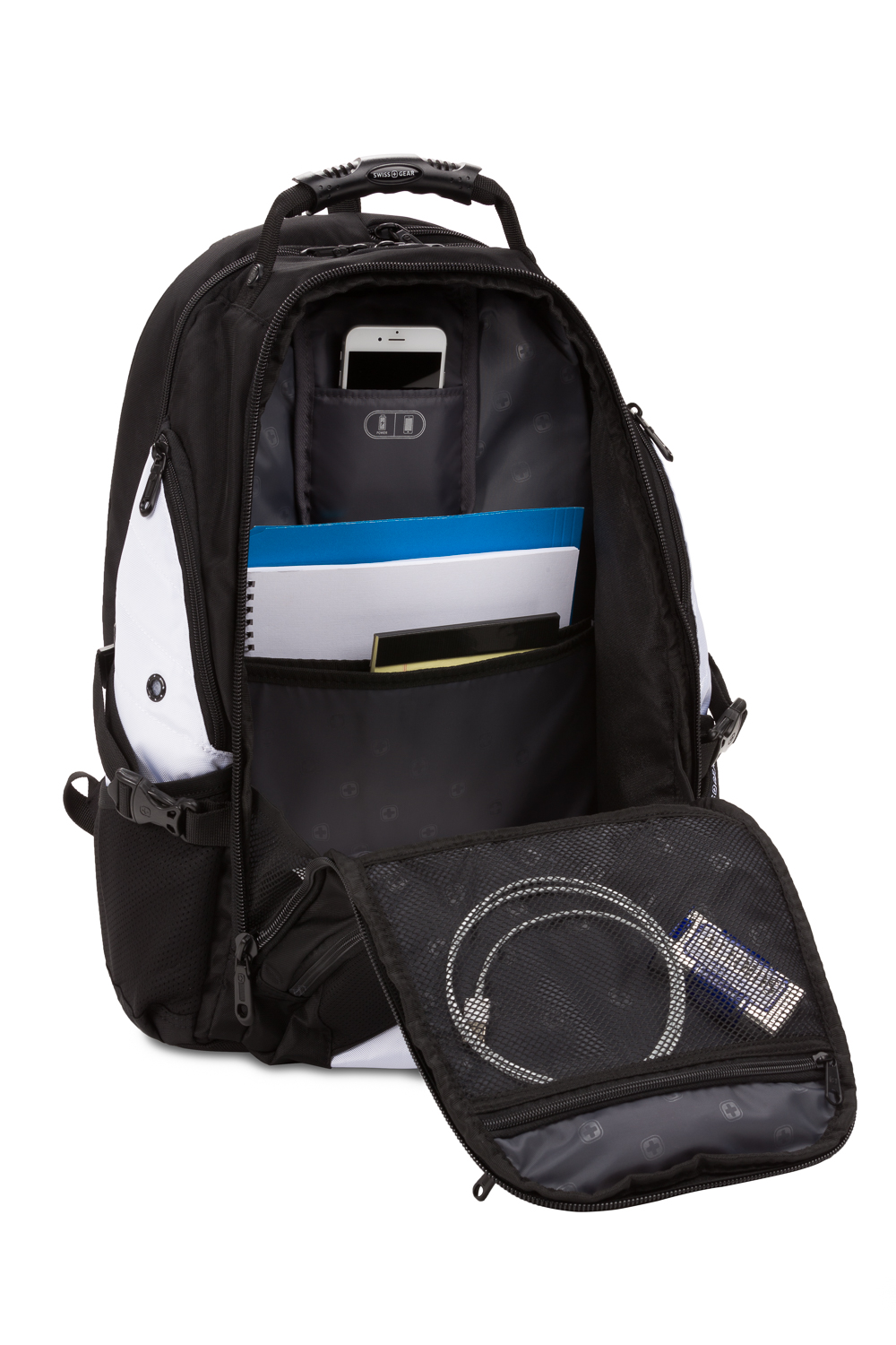 Swissgear 1900 ScanSmart Laptop Backpack Black/White