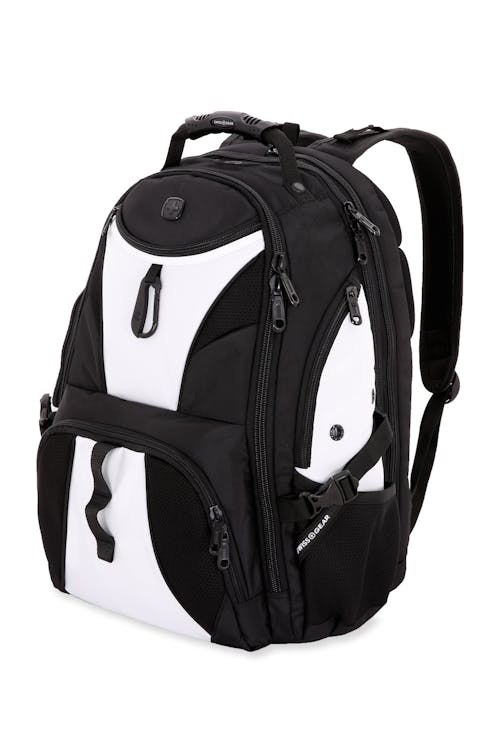 Swissgear 1900 ScanSmart Laptop Backpack - Black/White