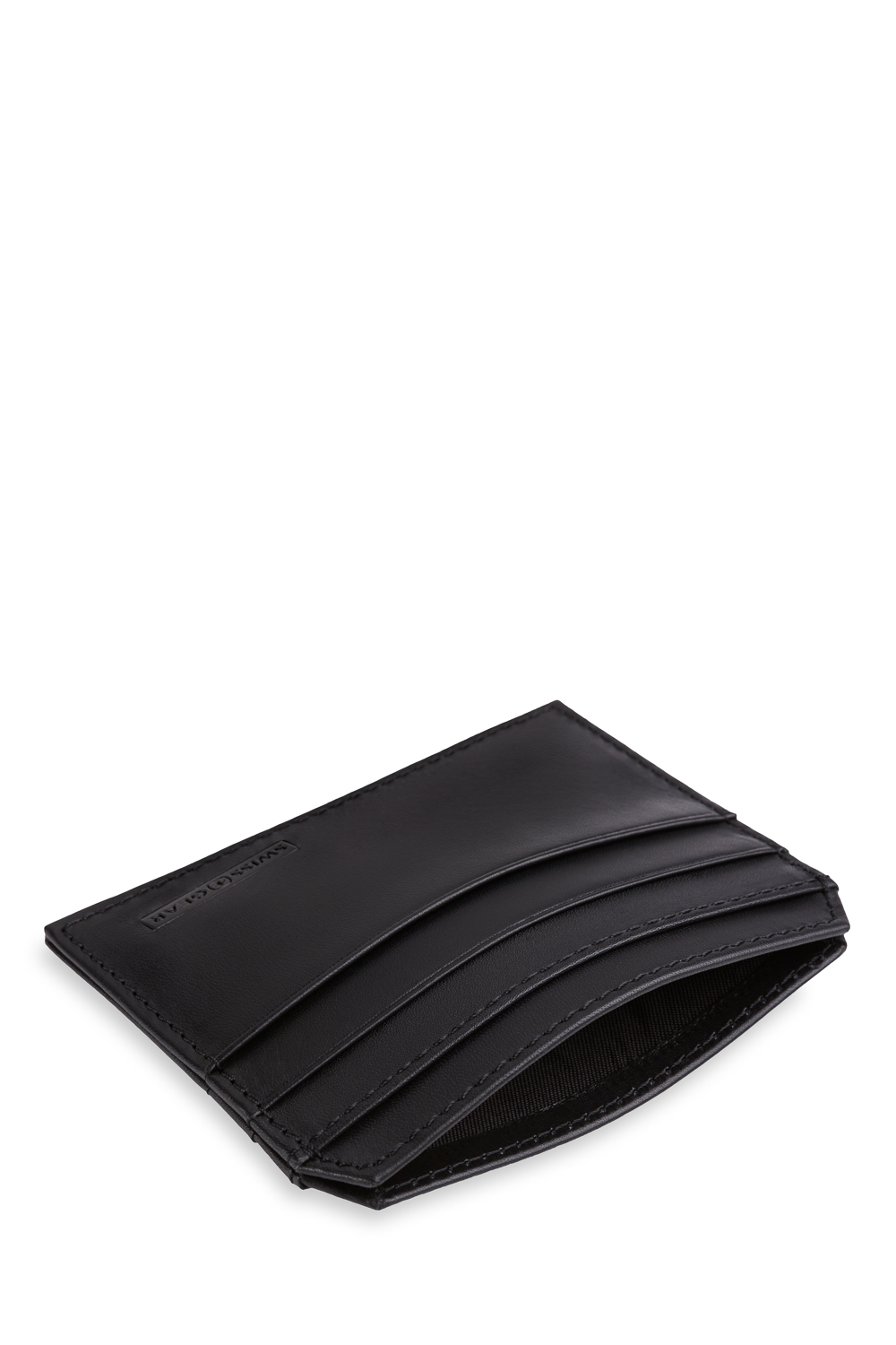 SWISSGEAR Ultra Slim Napa Leather Card Case Wallet - Black