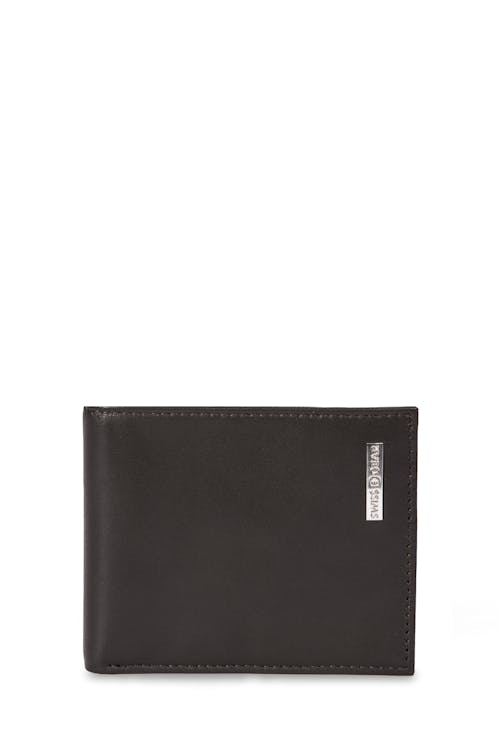 Swissgear Six Pocket Leather Card Case Wallet - Dark Brown