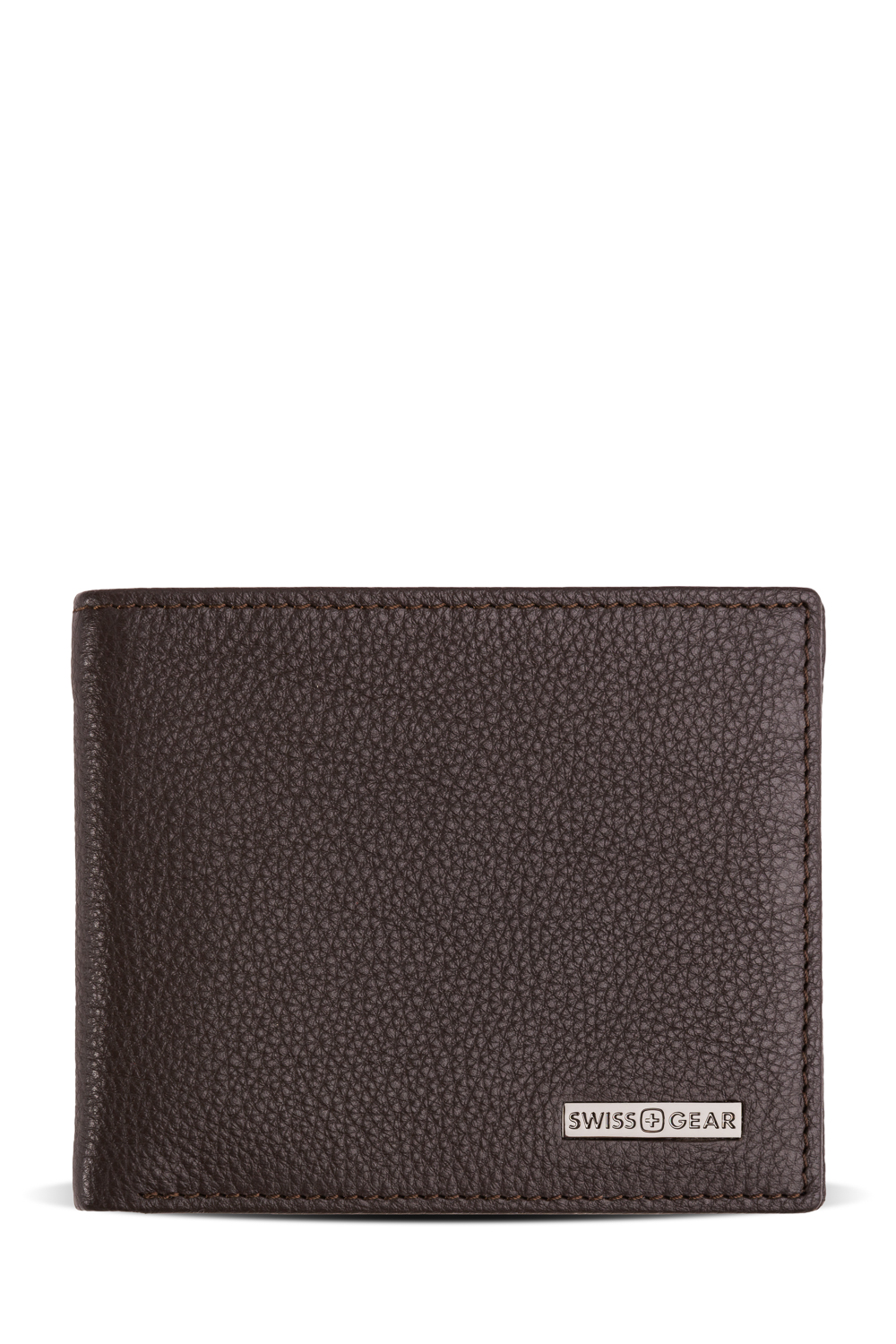 Swissgear Pebbled Leather Bifold Wallet Brown