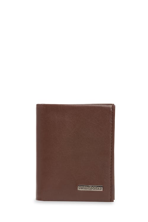 Swissgear RFID Leather Mini Bookfold Wallet - Brown