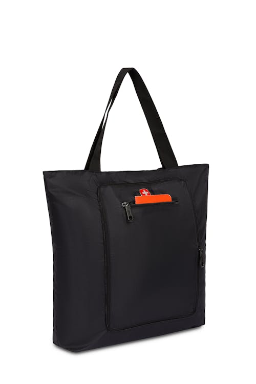 Swissgear 2673 Packable Tote Bag - Exterior zippered pocket is great for storing a cell phone or other frequently used items
