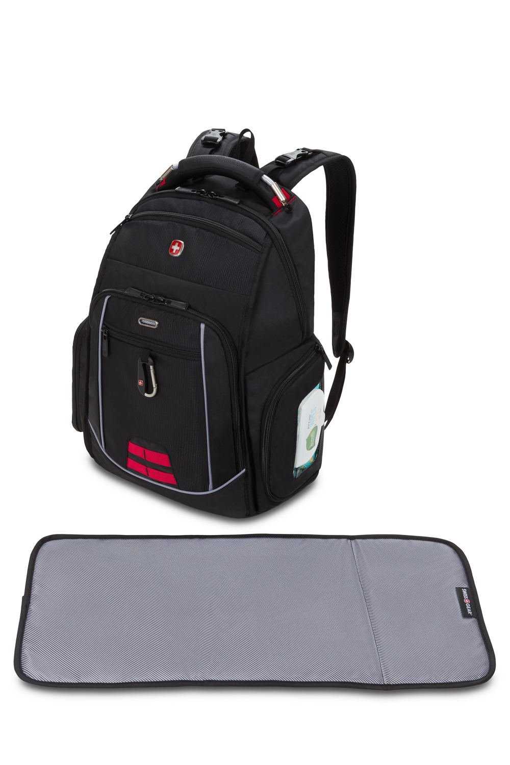 Swissgear 2727 Diaper Backpack Black/Red