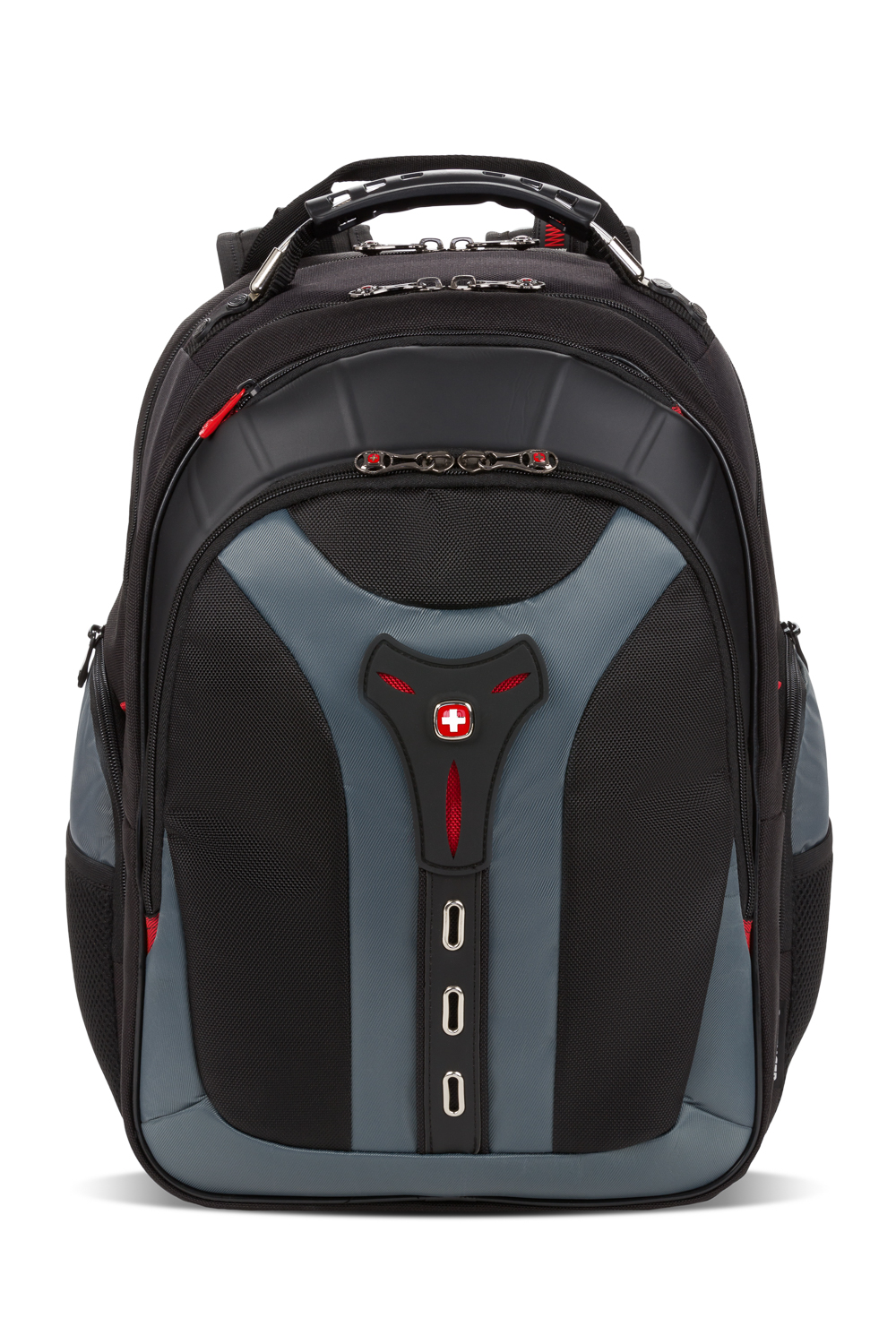 Laptop Computer Backpack Rucksack Bag Case Pouch Wide Mouth Zipper Black 15