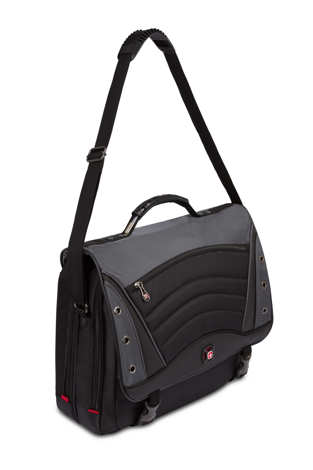Wenger Saturn Laptop Messenger Bag Black/Gray