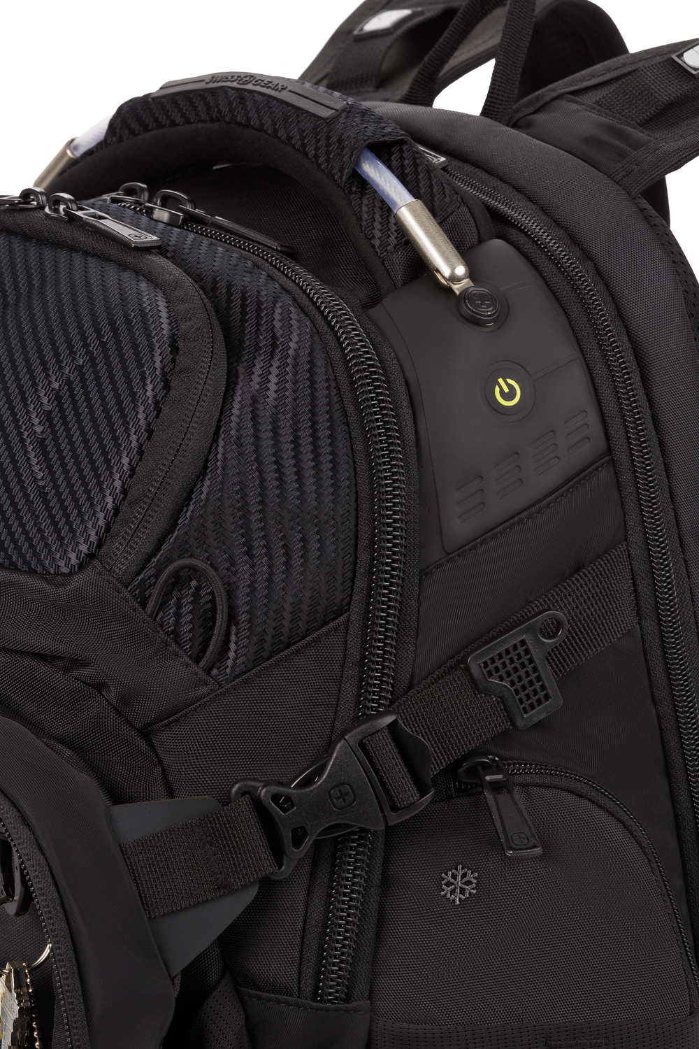 Swissgear 2750 USB Deluxe ScanSmart Laptop Backpack with LED Light Black