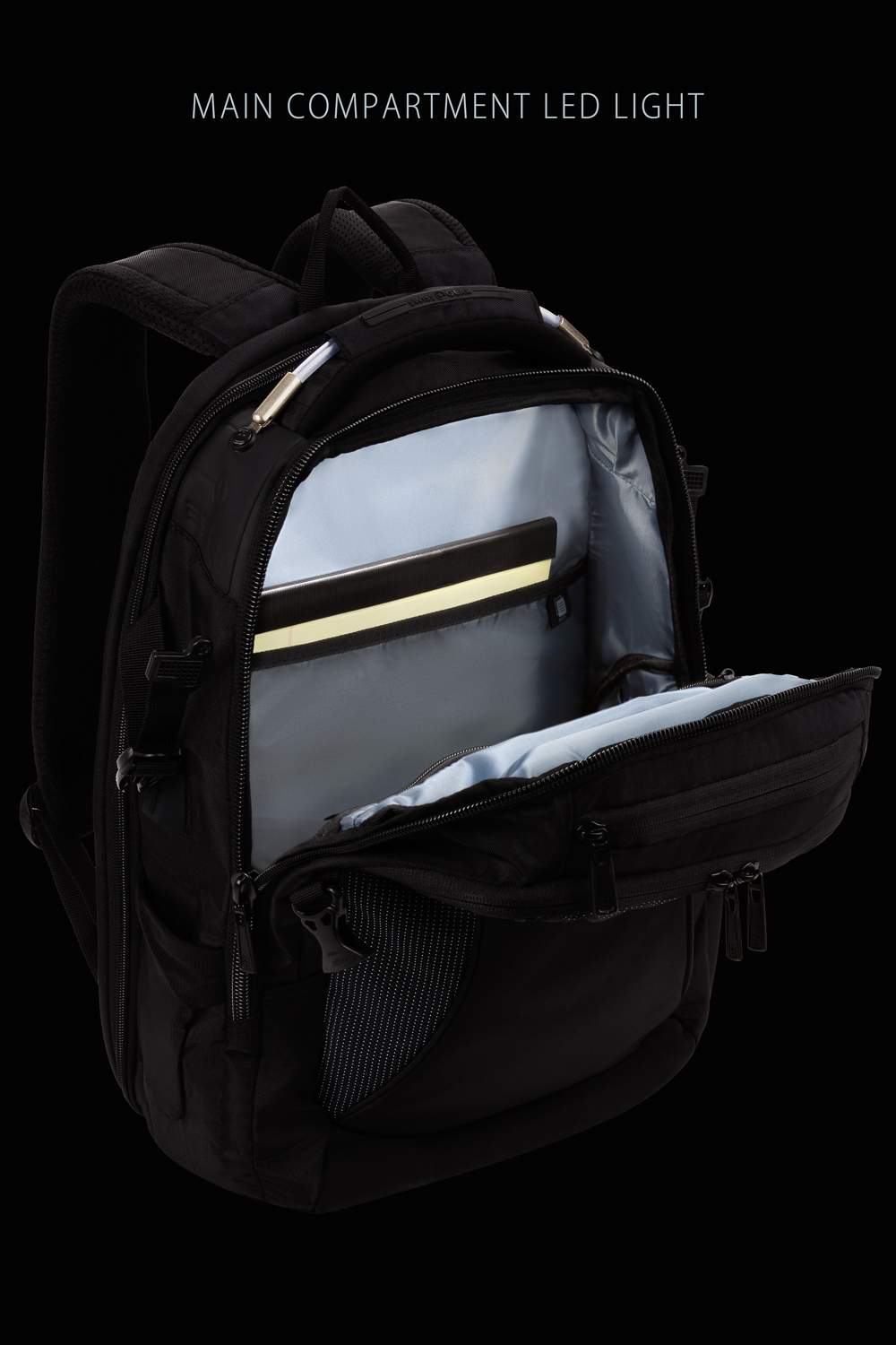 Swissgear 2760 USB ScanSmart Laptop Backpack with LED Light Black