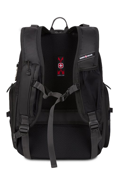 Swissgear 2930 USB ScanSmart Laptop Backpack with LED Light Padded, Airflow back panel with mesh fabric for superior back ventilation and support