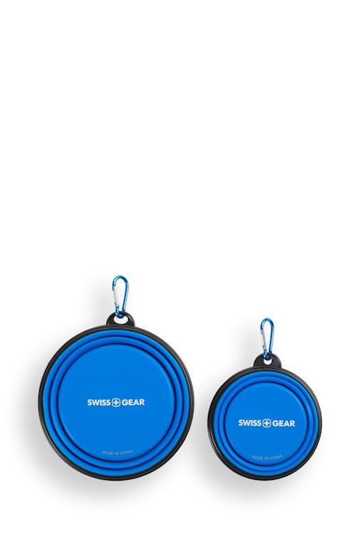 Swissgear 3335 Collapsible Bowls & Can Lid Set Space-saving design lets you collapse the bowls to fit in a slim space when not in use