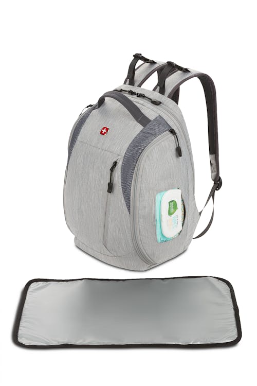 Swissgear 3530 Diaper Backpack Light Gray Heather
