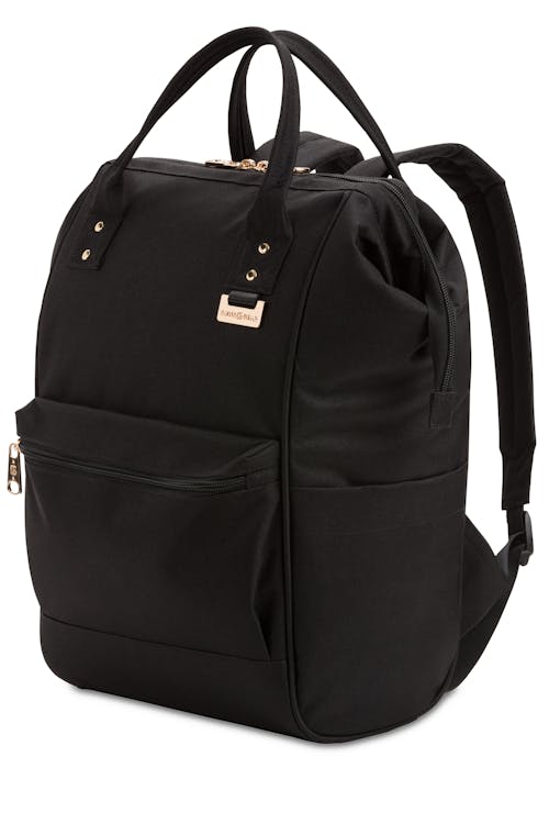Swissgear 3576 Artz Dr Bag Backpack - Black with Gold Hardware 