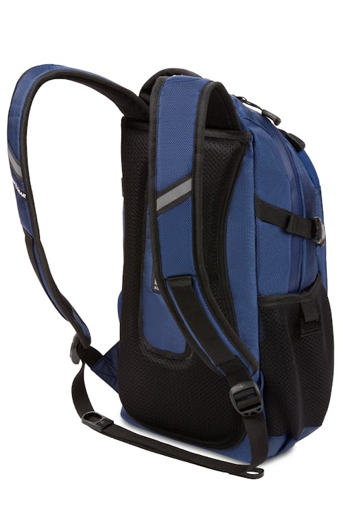 Swissgear 3598 City Backpack Padded shoulder straps with breathable mesh fabric and thumb ring adjuster pulls