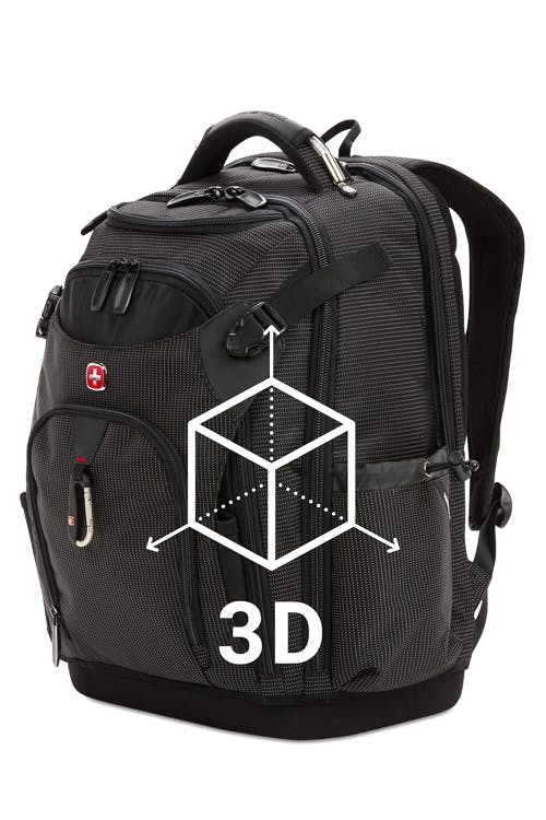 Swissgear 3636 USB Work Pack Pro Tool Backpack - Black with  White Dots