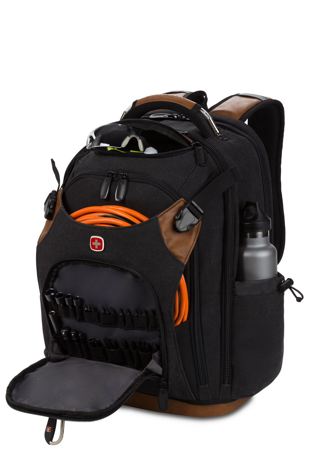 Swissgear 3636 USB Work Pack Pro Tool Backpack Black Canvas