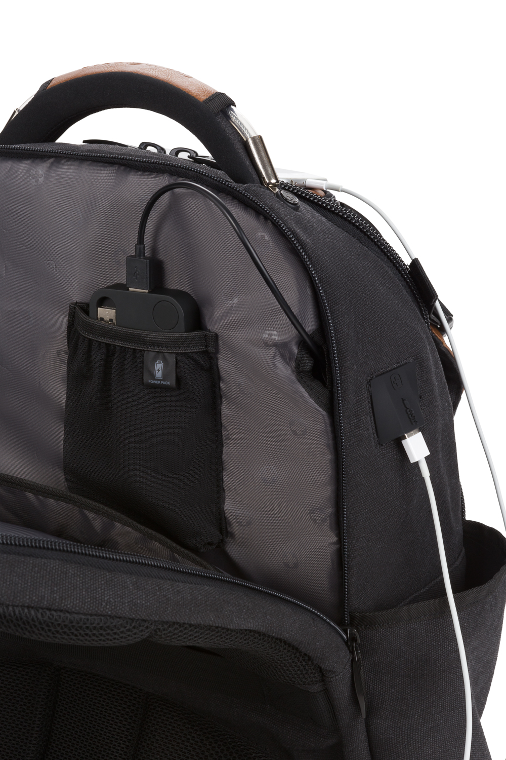 Swissgear 3636 USB Work Pack Pro Tool Backpack Black Canvas