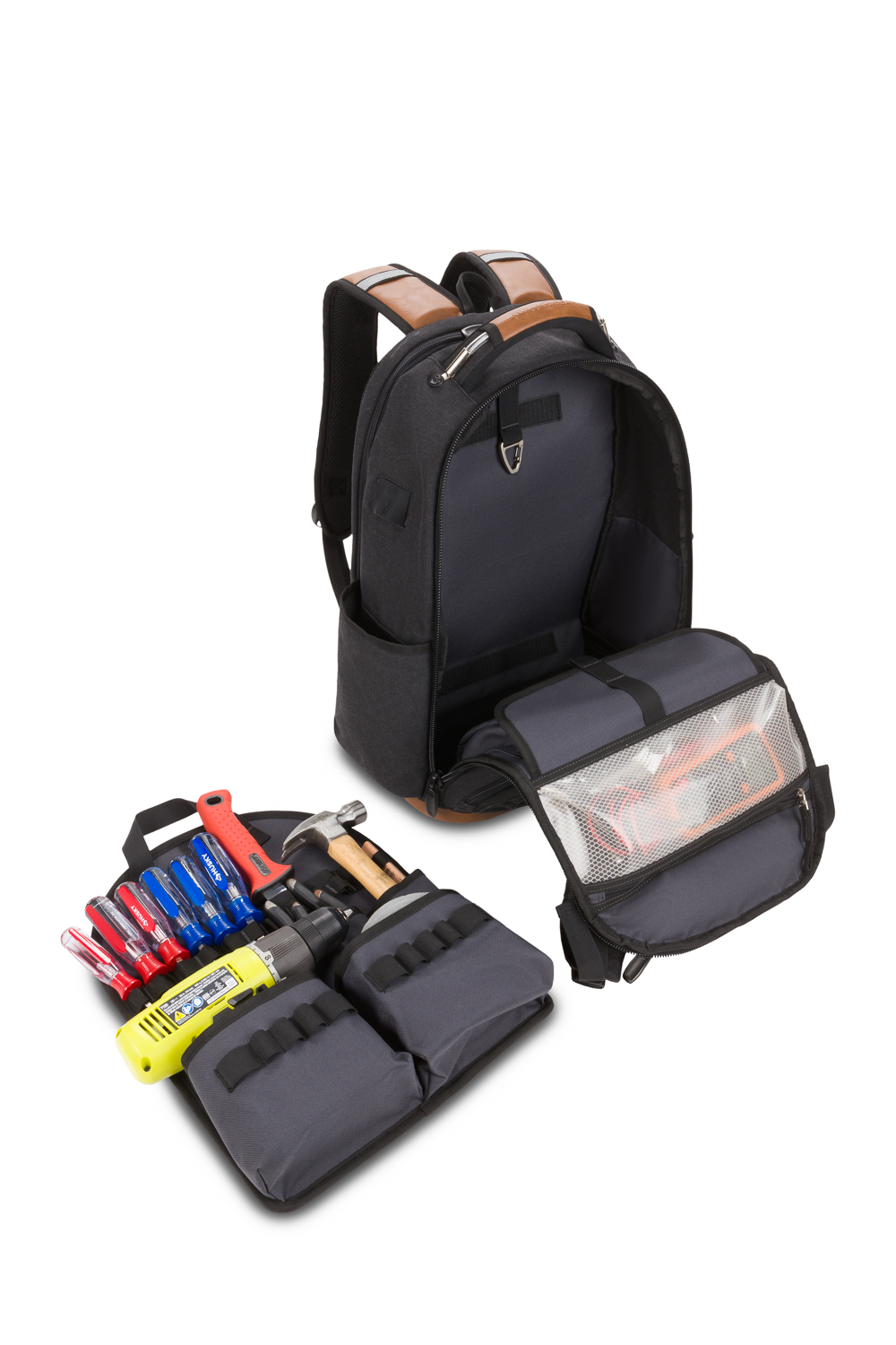 Swissgear 3636 USB Work Pack Pro Tool Backpack Black Canvas