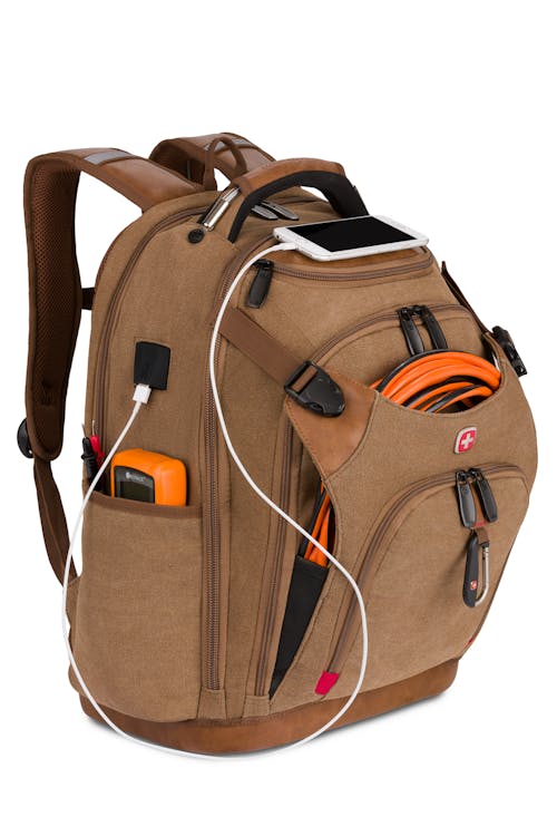 Buy Gear Unisex Brown Solid Backpack - Backpacks for Unisex 7997303