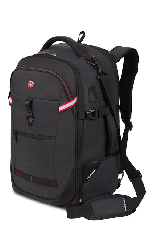 Swissgear 3766 USB Deluxe Travel Laptop Backpack - Charcoal