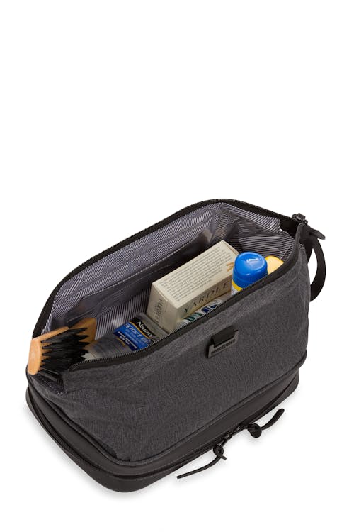 Swissgear 3880 Deluxe Toiletry Bag Laminated interior protects against leaks and wet items
