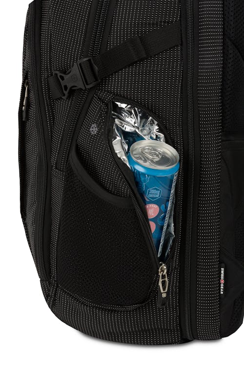 Swissgear 5358 USB ScanSmart Laptop Backpack - Zippered, Lined beverage pocket keeps your beverages cooler for longer