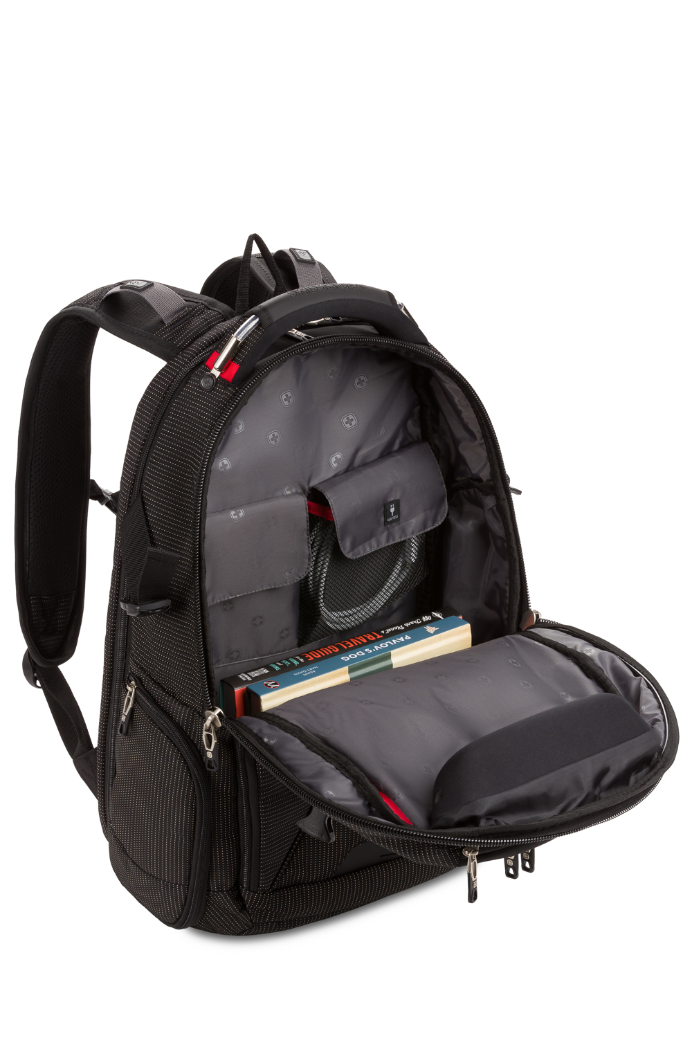 Swissgear 5358 USB ScanSmart Laptop Backpack - Black/Red