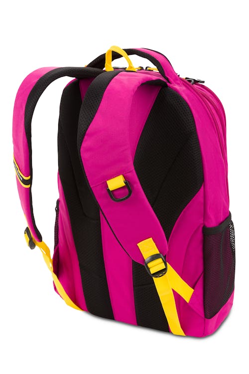 Swissgear 5505 Laptop Backpack - Berry Jewels/Yellow Target - Back