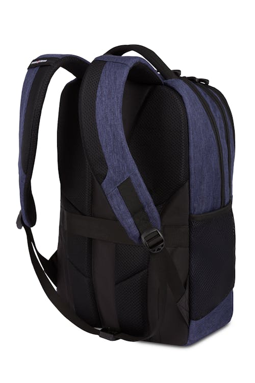 Swissgear 5668 Laptop Backpack Ergonomically contoured, adjustable padded shoulder straps feature breathable mesh fabric for added comfort