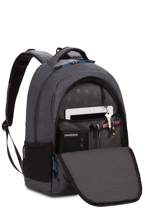 Swissgear 5918 Laptop Backpack - Gray Heather/Cyan Trophy