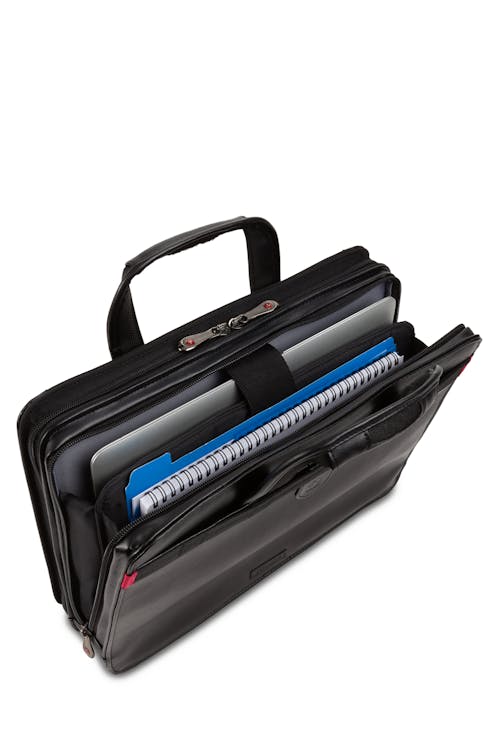 Wenger Proxy Zippered Laptop Presentation Padfolio Black