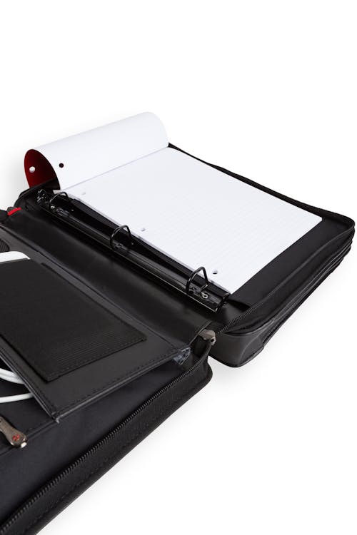 Wenger Proxy Zippered Laptop Presentation Padfolio Black