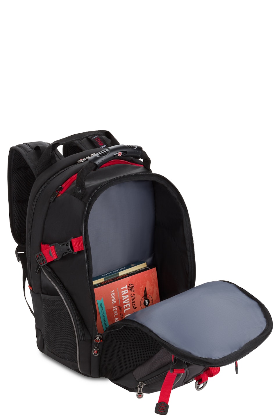Wenger Maxxum 16 inch Laptop Backpack Black/Red