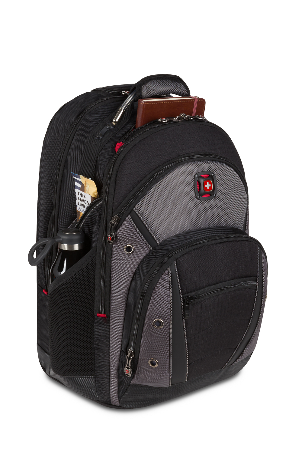 Wenger Synergy Wheeled 16 inch Laptop Backpack - Black/Gray