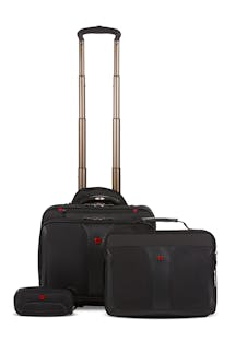 Wenger Patriot II Wheeled Business Case with Removable Laptop Case - Black