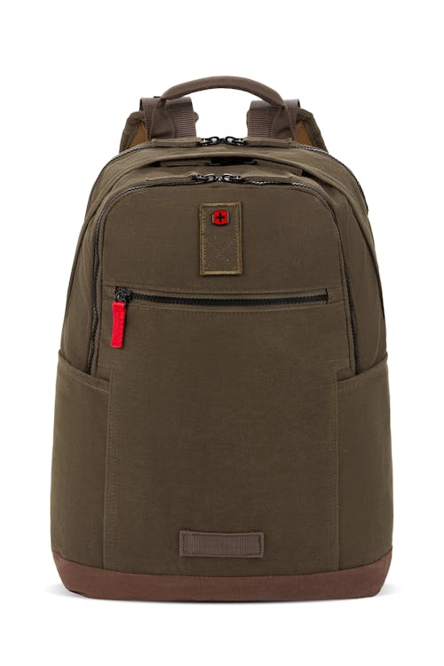 Wenger Arundel 16 inch Laptop Backpack - Made of a specially tough cotton canvas with a waxed coating to help repel water