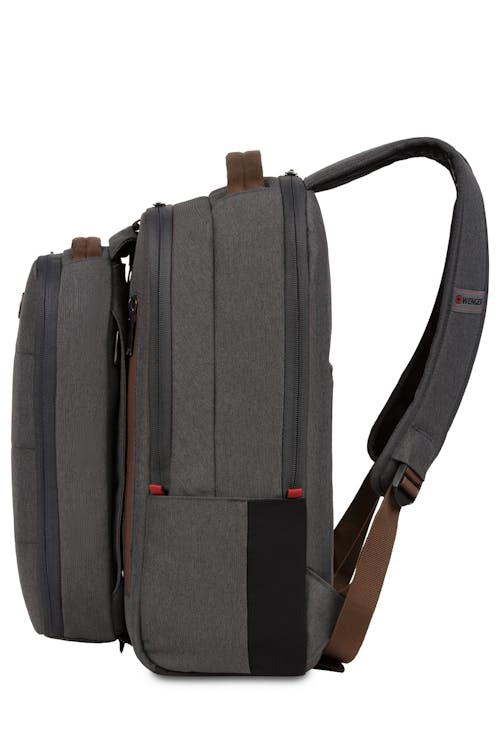 Wenger City Upgrade 16 Laptop Bag - Crossbody Gray/Brown / Backpack Combo Day
