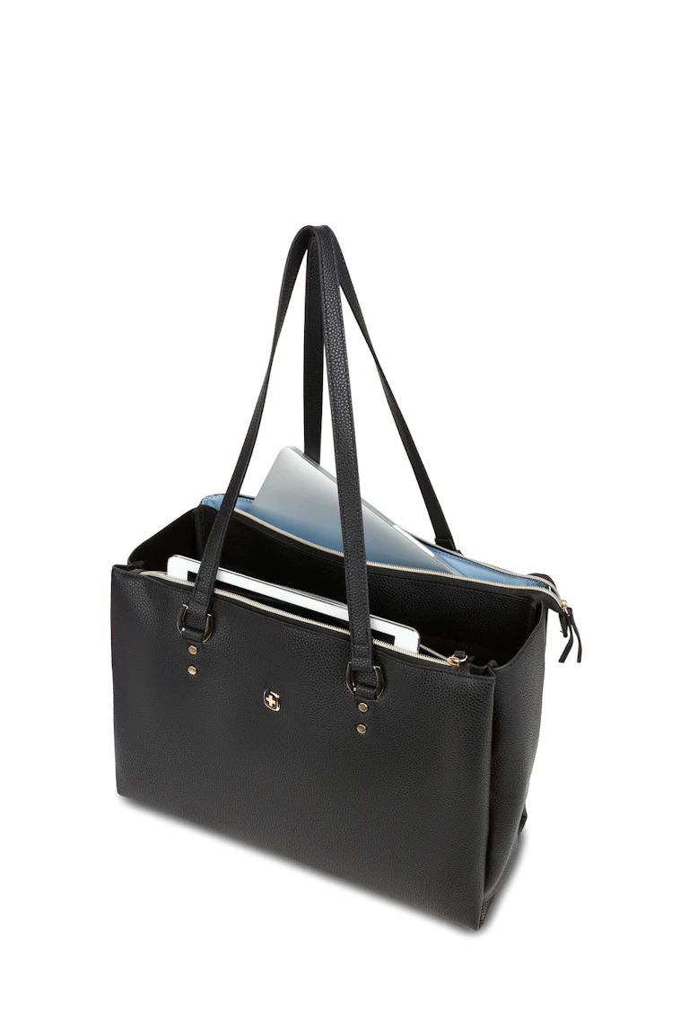 Wenger Rosalyn 14 inch Laptop Tote Black/Sky Blue