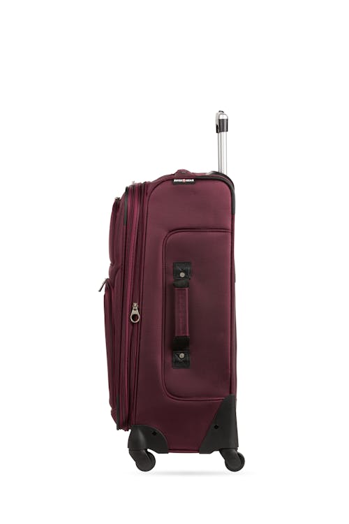 Swissgear 6283 24.5" Expandable Spinner Luggage - Merlot-Expands by 2" for extra packing space