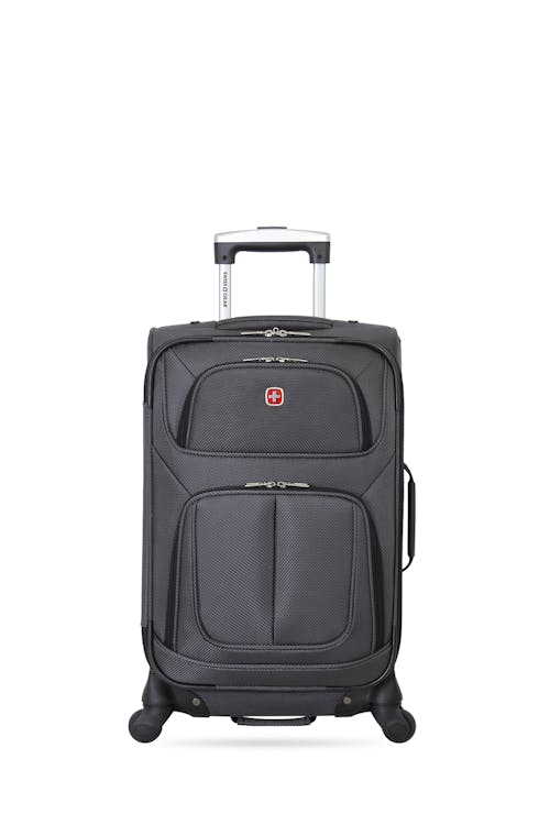 Swissgear Sion 6283 21" Expandable Carry On Spinner Luggage - Two front panel pockets