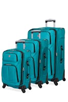 Swissgear Sion 6283 Expandable 3pc Spinner Luggage Set - Teal