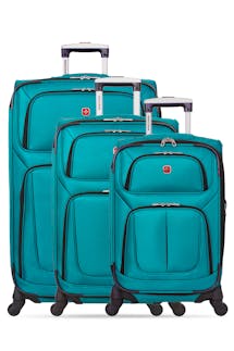 Swissgear Sion 6283 Expandable 3pc Spinner Luggage Set - Teal