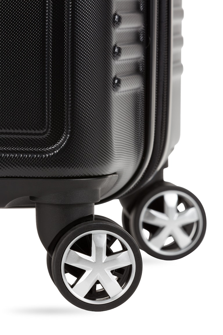 Swissgear 6399 Expandable 3pc Hardside Spinner Luggage Set Black