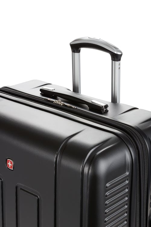 Swissgear 6399 Expandable 3pc Hardside Spinner Luggage Set Black